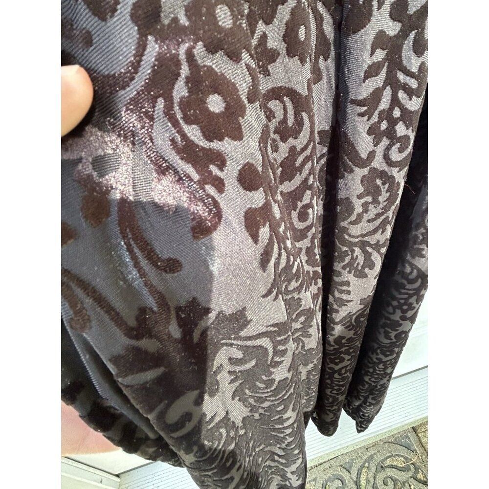 Zara Velvet Feel Printed Asymmetrical Dress with Side Buckle Size Large - Picture 8 of 16